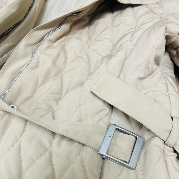 Beige woman’s coat, Made in Italy, Rabbit fur - Picture 3 of 16